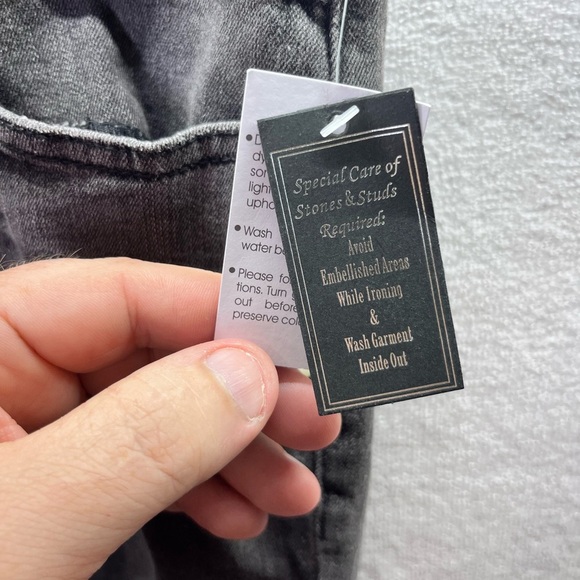 Earl Jeans Black Pearl Skinny Ankle Jeans Womens 14 Plus size stretch NWT 2241 - Picture 3 of 13